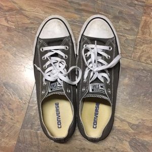 Grey Converse shoes